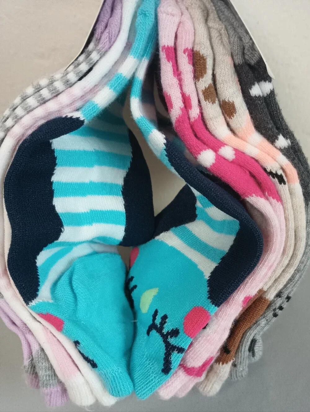 Wonder Nation Girls' No Show Socks